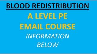 A Level PE Explain Blood Redistribution [upl. by Ahsieket837]