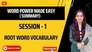 Summary of Word Power Made Easy Norman Lewis session 01  CAT  SNAP  NMAT SSC  NDA  CDS [upl. by Donaugh709]