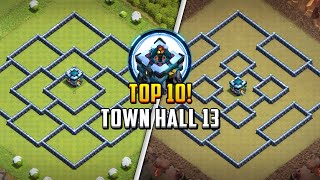 TOP 10 Town Hall 13 TH13 FarmingTrophy Base Layout  Copy Link 2024  Clash of Clans [upl. by Inor]