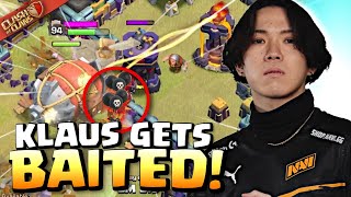 KLAUS gets BAITED but his RECOVERY is LEGENDARY Clash of Clans [upl. by Adal661]