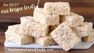 BEST Rice Krispie Treats Recipe [upl. by Ahsla]