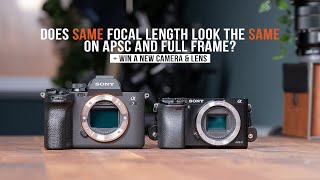 APSC vs Full Frame FOCAL LENGTH Comparison  Sony A6000 vs Sony A7IV Sony 35mm vs 50mm F18 FE [upl. by Nnarefinnej]