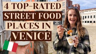 TOP 4 STREET FOODS IN VENICE 🇮🇹 ON A BUDGET 🤑 [upl. by Siffre25]