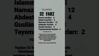 İslamda 32 Farz güzelsözler [upl. by Ahk]