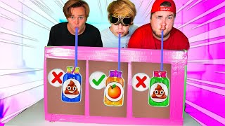 Dont Choose the Wrong Mystery Straw Spiciest drink challange Papa Jake vs Logan [upl. by Agle]