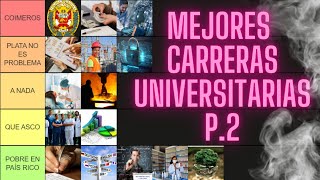 LAS CARRERAS MEJOR PAGADAS DEL PERÚ 👷📚 2DA PARTE TIER LIST Deja de ser pobretón [upl. by Pansie697]