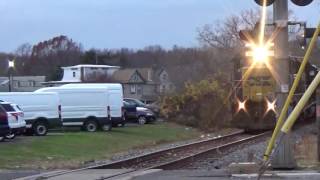 WPCA11 Led by SD402 8817 in Paulsboro and Woodbury NJ on 121 [upl. by Aivun841]