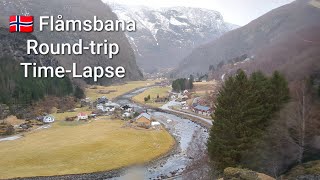 Flåmsbana Roundtrip TimeLapse 🇧🇻 Flåm  Aurland [upl. by Anilos]