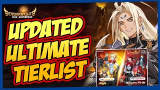 UPDATED ULTIMATE TIERLIST amp HERO POTENTIAL BUILD  SEVEN KNIGHTS IDLE [upl. by Airet]