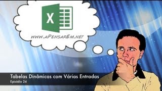 Tutorial Excel 2013 Ep 24  Tabelas Dinâmicas com Várias Entradas [upl. by Espy414]