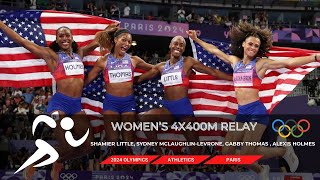 2024 Paris Olympics Women’s 4x400m Relay Final in Athletics olympics paris2024 tokyo2020 [upl. by Glassman]