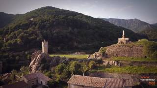 Le village de Burzet en Ardèche vue du ciel [upl. by Onaicnop83]