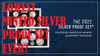 The 2022 Proof amp 2022 Silver Proof Sets Could Be The Lowest MintedSold In Modern US Mint History [upl. by Aalst]