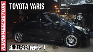 MODIFIKASI TOYOTA YARIS VELG ENKEI RPF 1  AJMWHEELSSTORE [upl. by Ardnaeel]