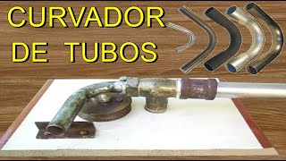 COMO FAZER UMA CALANDRA MANUAL DOBRADEIRA DE TUBOS CASEIRO CALANDRA TUBOS PORTÁTIL CURVADOR DE TUBO [upl. by Mychal981]