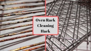 OVEN RACK CLEANING HACK  VLOGTOBER 2019 DAY 2 [upl. by Anikes523]