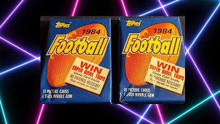 1984 Topps Football Rip  Chasing Marino Elway and Dickerson [upl. by Euqinue242]