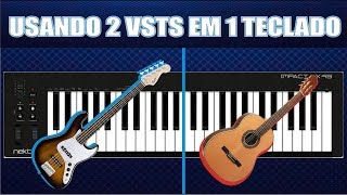 COMO TOCAR USANDO DOIS VSTS NO MESMO TECLADO NO REAPER [upl. by Thorma169]