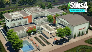 Copperdale HIGH SCHOOL  The Sims 4 High School Years  No CC  Stop Motion Build [upl. by Ahsened]