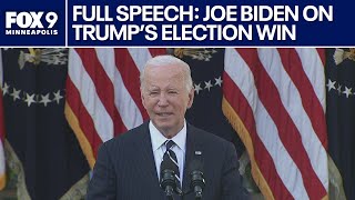 Joe Biden addresses the nation after Trumps win FULL SPEECH [upl. by Ahseyi]