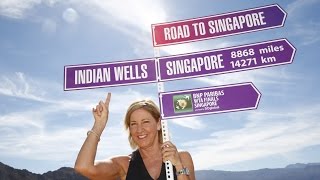 Chris Evert Road To Singapore  Indian Wells Behind The Scenes [upl. by Okikuy735]