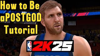 How to be a POST GOD controller Tutorial for NBA2K25 [upl. by Nyltiac601]