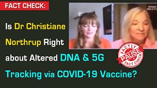 Is Dr Christiane Northrup Right about Altered DNA amp 5G Surveillance via COVID19 Vaccine [upl. by Erreipnaej]