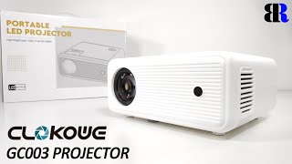 CLOKOWE Native 1080P GC003 Mini Projector Unboxing  Set Up [upl. by Kariotta]