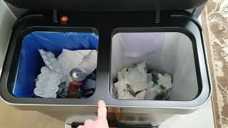 Simplehuman Dual Bucket Trash Can Review [upl. by Kariv]