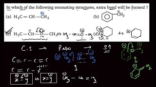 In which of the following resonating structures extra bond will be formed [upl. by Samled]