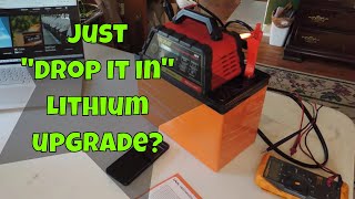 Charging a lithium battery with a lead acid charger lifepo4battery VestwoodsUSA [upl. by Elane788]