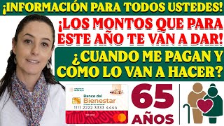 🤑🔴¡MONTOS Y ENTREGAS DE LOS NUEVOS PENSIONADOS DEL BIENESTAR ESTE 2024🤑🔴 [upl. by Gilemette413]