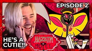 HE GAVE 120  REACTION  HAZBIN HOTEL  EP 2 [upl. by Noelc]