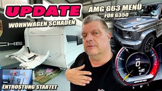 AMG MENÜ für die neue GKlasse Reparatur Wohnwagen startet und Rostkurplanung für den Zuna G [upl. by Pam]