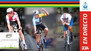 🚴🏼CONTRA RELOJ ELITE MASCULINA MUNDIAL DE CICLISMO ZÚRICH SUIZA🟢 REMCO  GANNA ROGLIC DEL TORO🚴🏼 [upl. by Coltin]