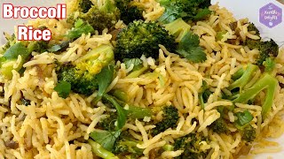 Broccoli Rice  Broccoli Rice indian style  simple and quick Broccoli Rice recipe [upl. by Neumann]