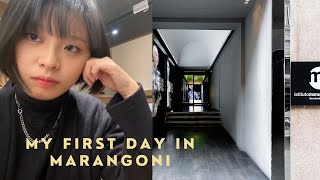 My First Day In Istituto Marangoni How to enrol to a fashion school [upl. by Ayotal]