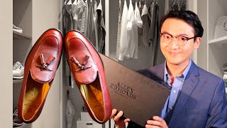 Unboxing Allen Edmonds Tassel Loafer  Perugia Loafer Unboxing  Allen Edmonds Italian Shoe Review [upl. by Pernas]