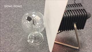 Crookes Radiometer in action NCPQ [upl. by Enelrad]