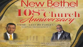 New Bethel AME Lakeland Church Welcomes You To The 108th Church Anniversary Celebration Service [upl. by Hepzi]