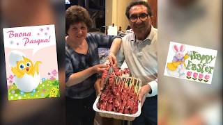 Nonna and Nonno Paolone Making Arrosticini Spiedini for Easter Sunday [upl. by Keung501]