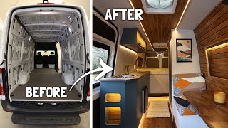 Van Build TIME LAPSE The Perfect Campervan Start to Finish in 30 days [upl. by Tulley]