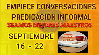 Seamos mejores maestros Predicación informal 4 minutos Septiembre 16  22 [upl. by Fasa]