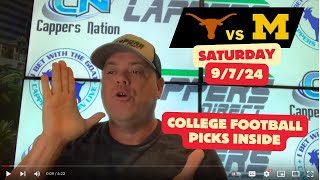 College Football Picks amp Predictions today 9724 Texas vs Michigan [upl. by Onurb547]