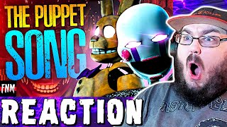 FNAF SONG quotThe Puppet Songquot amp quotNightmare by Designquot ANIMATED FNAF REACTION [upl. by Nnael]