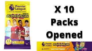 Panini Adrenalyn XL Premier League 20202021  10 Packs Opened [upl. by Askari]