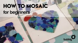 How to mosaic on a tile  for beginners [upl. by Notnef285]