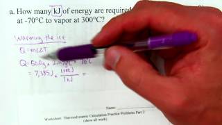 Calculating Energy Changes involving Phase Changes [upl. by Shore]