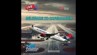 Air Serbia A320 Flight from Belgrade to Copenhagen  Countdown to MSFS 2024 Release 🎉 [upl. by Rori]