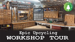 Epic Upcycling Workshop Tour and Update 2024 [upl. by Jessey]